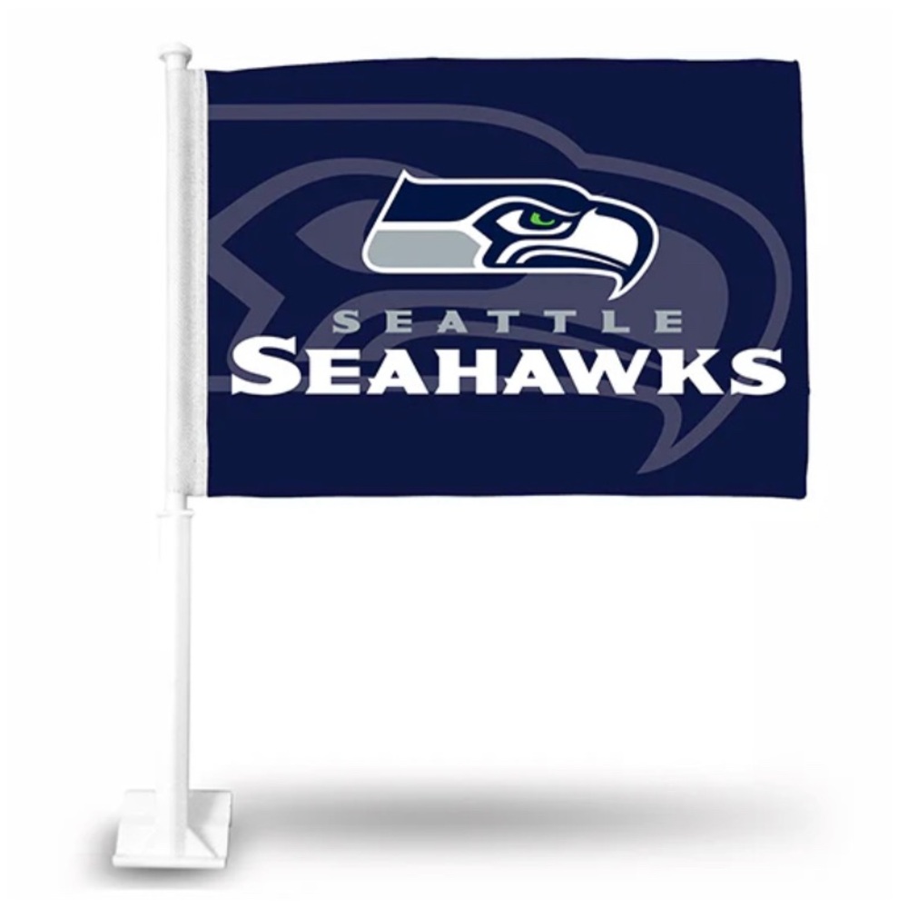 NFL steam Car flag  SEATTLE SEAHAWK